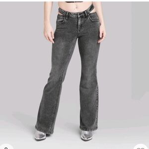 NWTS Wild Fable High Rise Cutout Flare Jeans 10